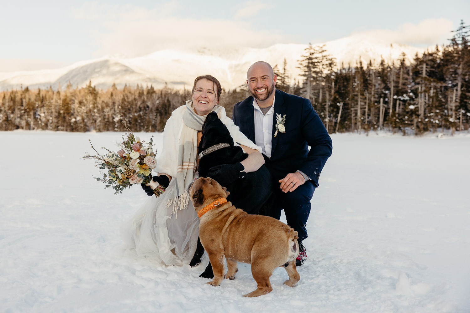 White Mountain Lonesome Lake elopement